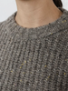 Vic and Bert Grey Tweed Oversized Shetland Sweater