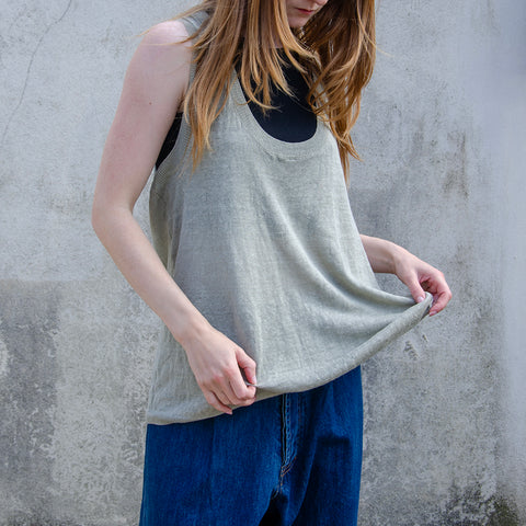 Vic + Bert Stone Linen Vest