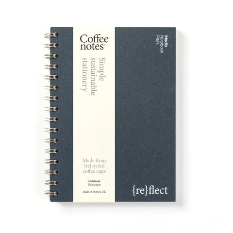 Navy Coffee Notes Classic Wirebound Notebook