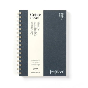Navy Coffee Notes Classic Wirebound Notebook