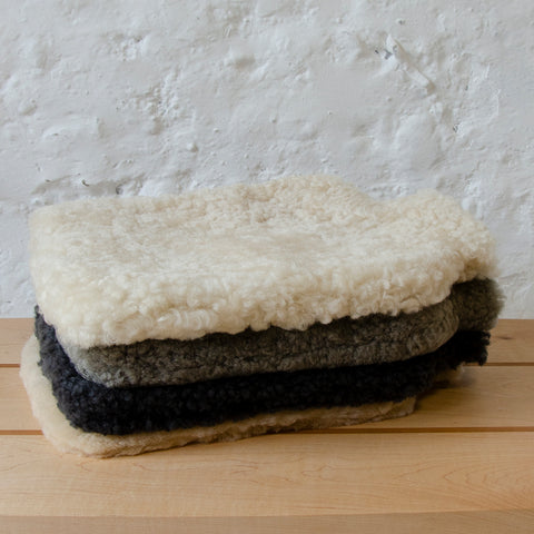 Cream Sheepskin Hot Water Bottle Cover by