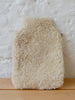 Cream Sheepskin Hot Water Bottle Cover by